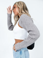 Aytan Bolero Sweater Grey