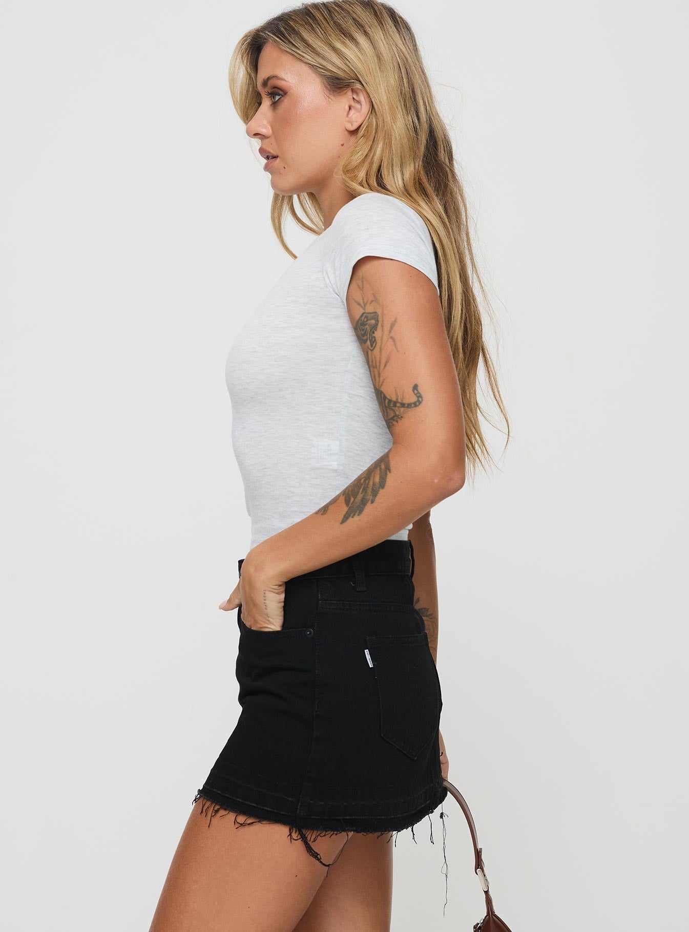 Aster Mini Skirt Black