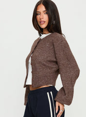 Dawsen Button Down Cardigan Brown