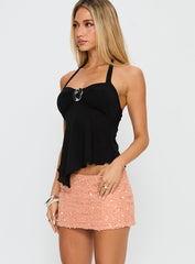 Attina Hardware Detail Top Black