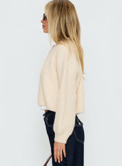 Hadly Knit Cardigan Cream