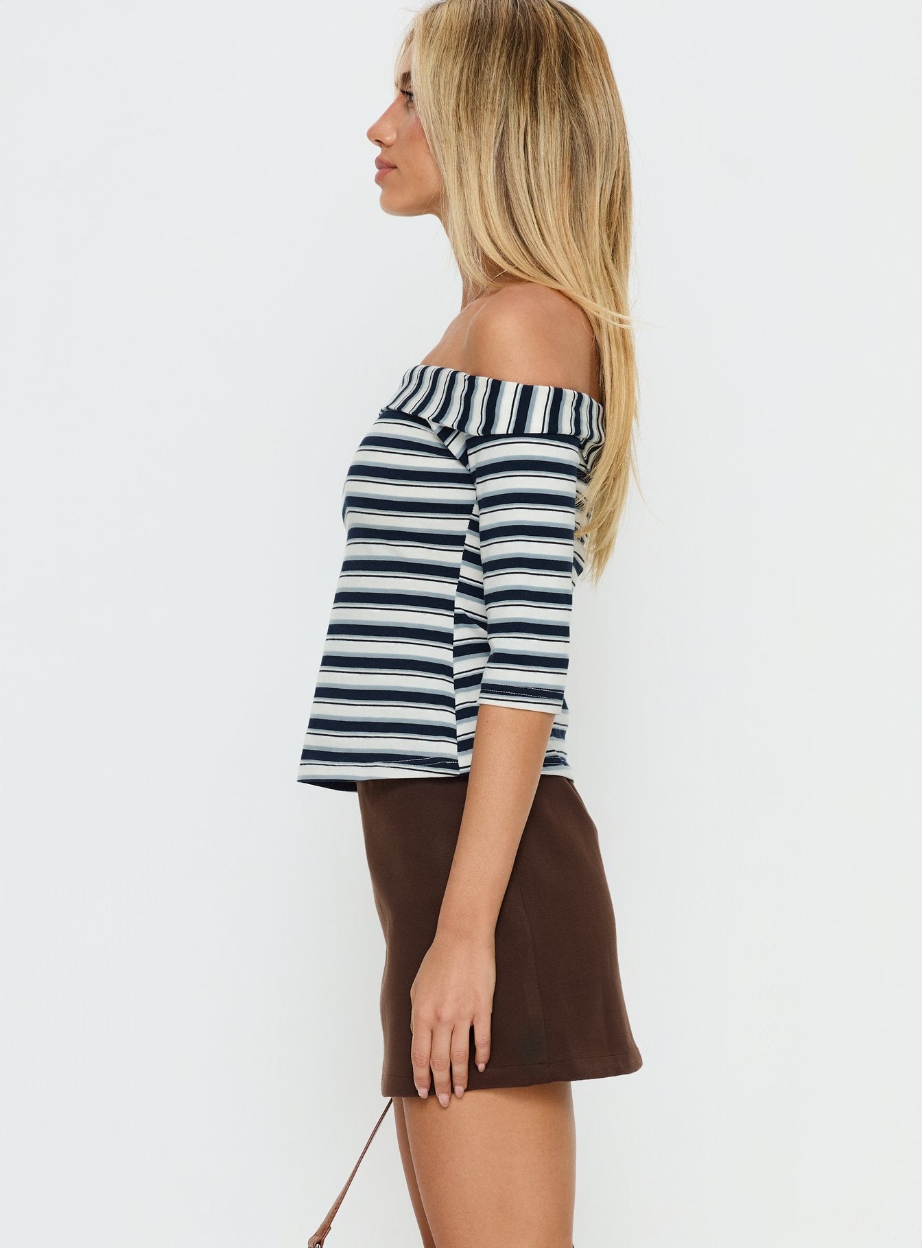 Dinnie Faux Suede Mini Skirt Brown