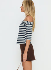 Dinnie Faux Suede Mini Skirt Brown