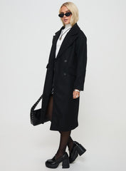 Inferno Longline Coat Black