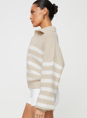 Williamson Stripe Sweater Beige