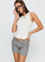 Antonina Tailored Micro Short Grey