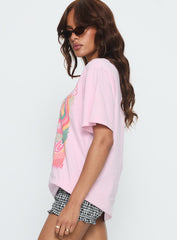 Airheads Oversized Graphic Tee Pink