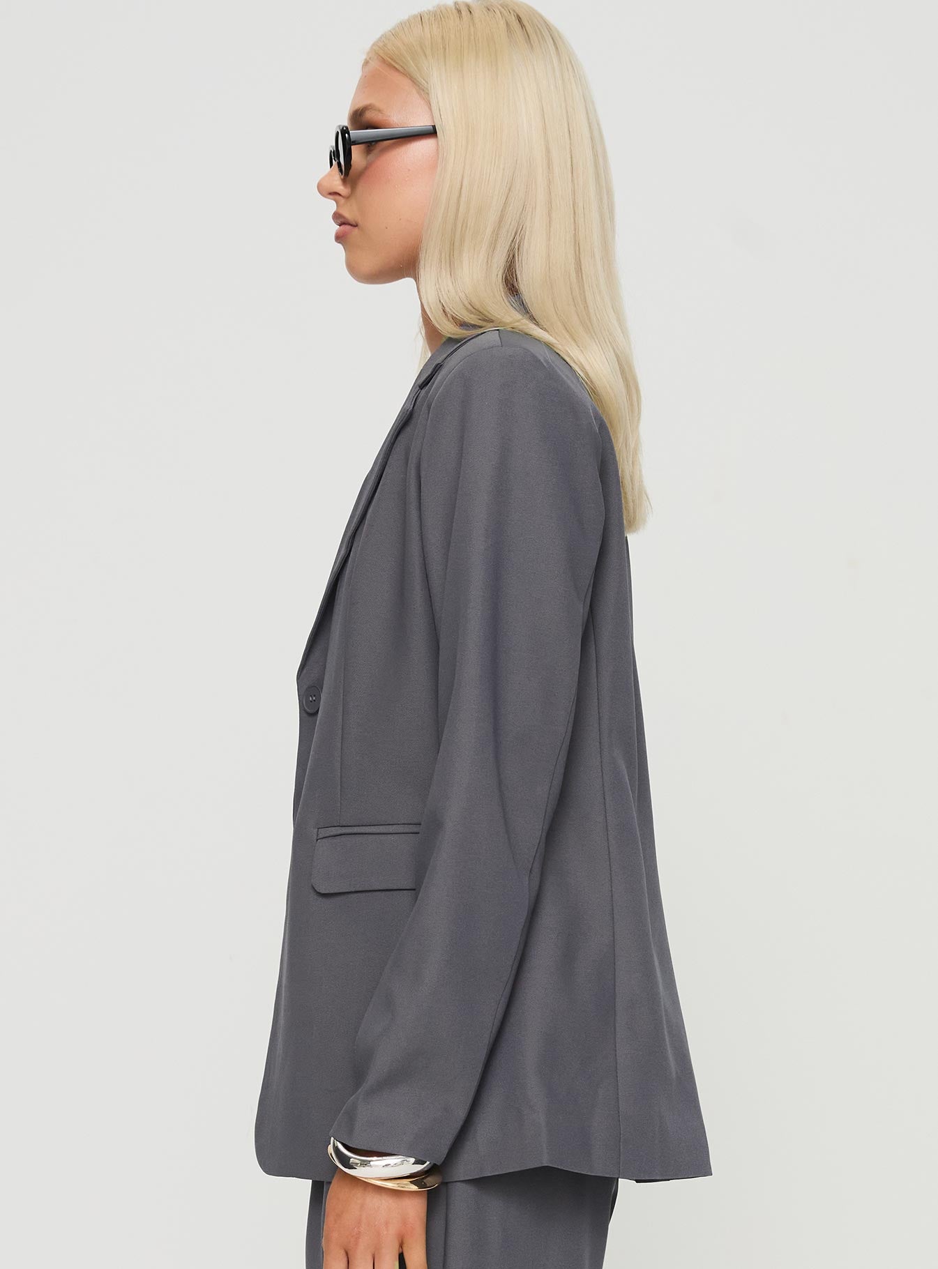 Relaxed Blazer Charcoal