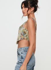 Tender Heart Corset Top Multi