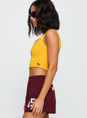 ASU Jersey Corset Top Gold