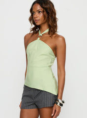 Clerissa Ring Detail Top Green