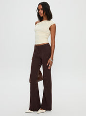 Sportia Flare Pants Brown