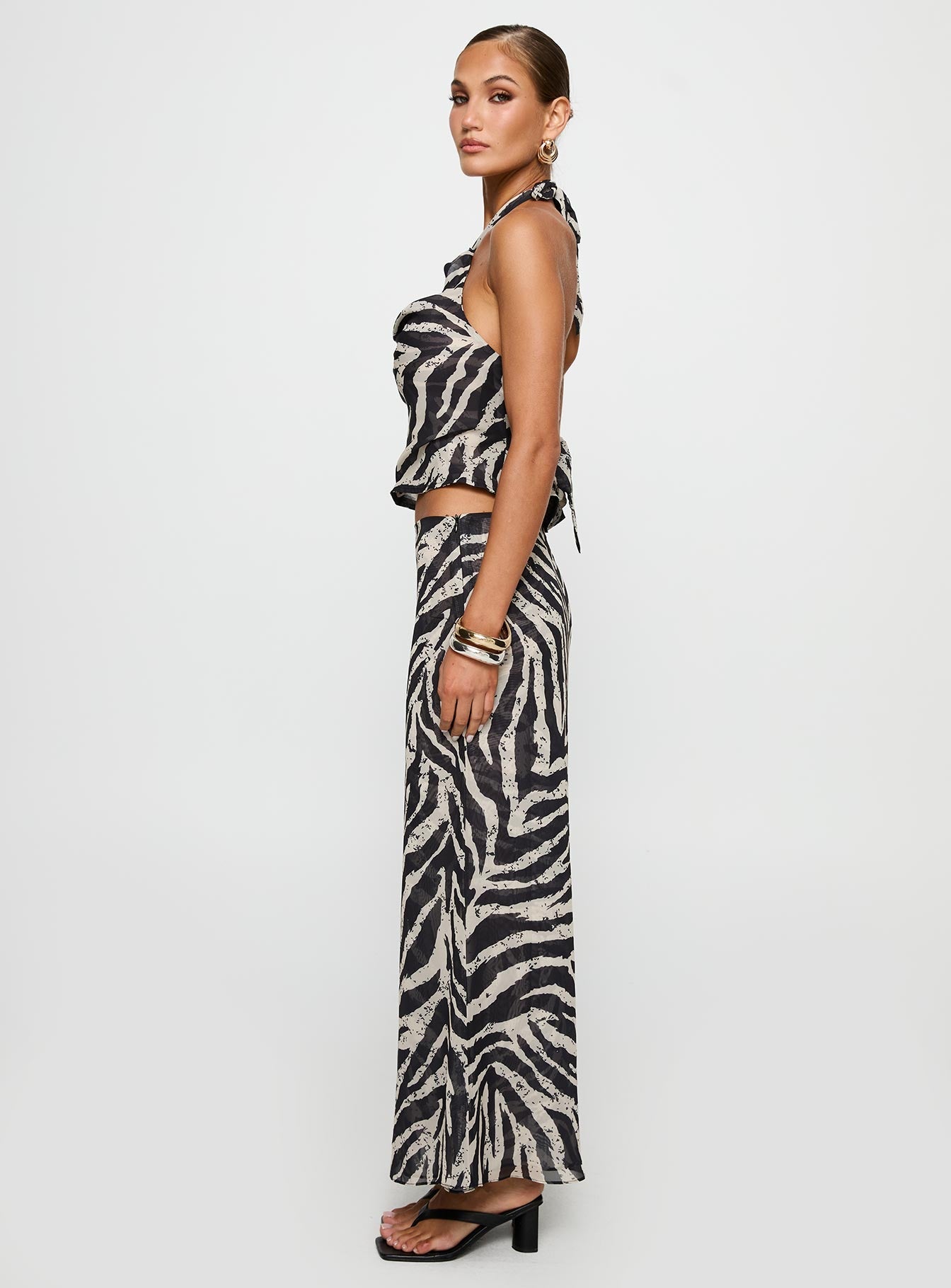 Eleganza Maxi Skirt Zebra