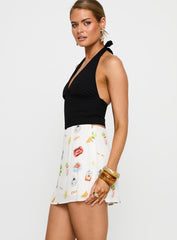 Caraliia Mini Skirt White / Multi