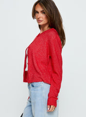 Denmark Cardigan Red