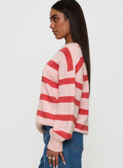 Ryanna Sweater Pink / Red Stripe