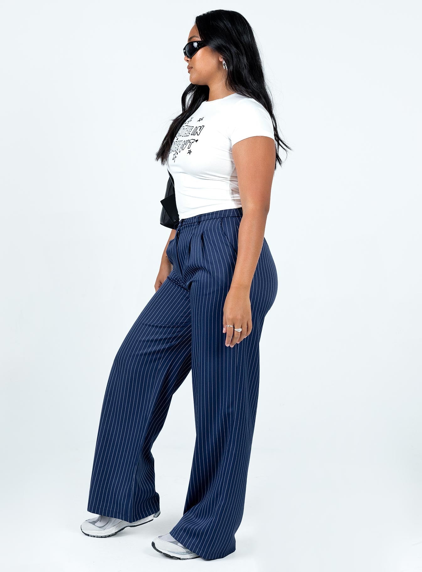 Archer Pants Pinstripe Navy