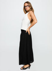 Human Nurture Maxi Skirt Black