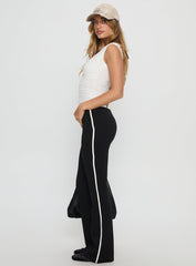 Simki Jersey Flare Pants Black