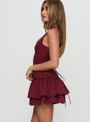 Shantelle Romper Burgundy Tall