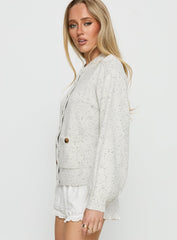 Dorah Boxy Cardigan Grey