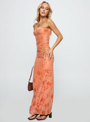 Mikah Maxi Skirt Orange