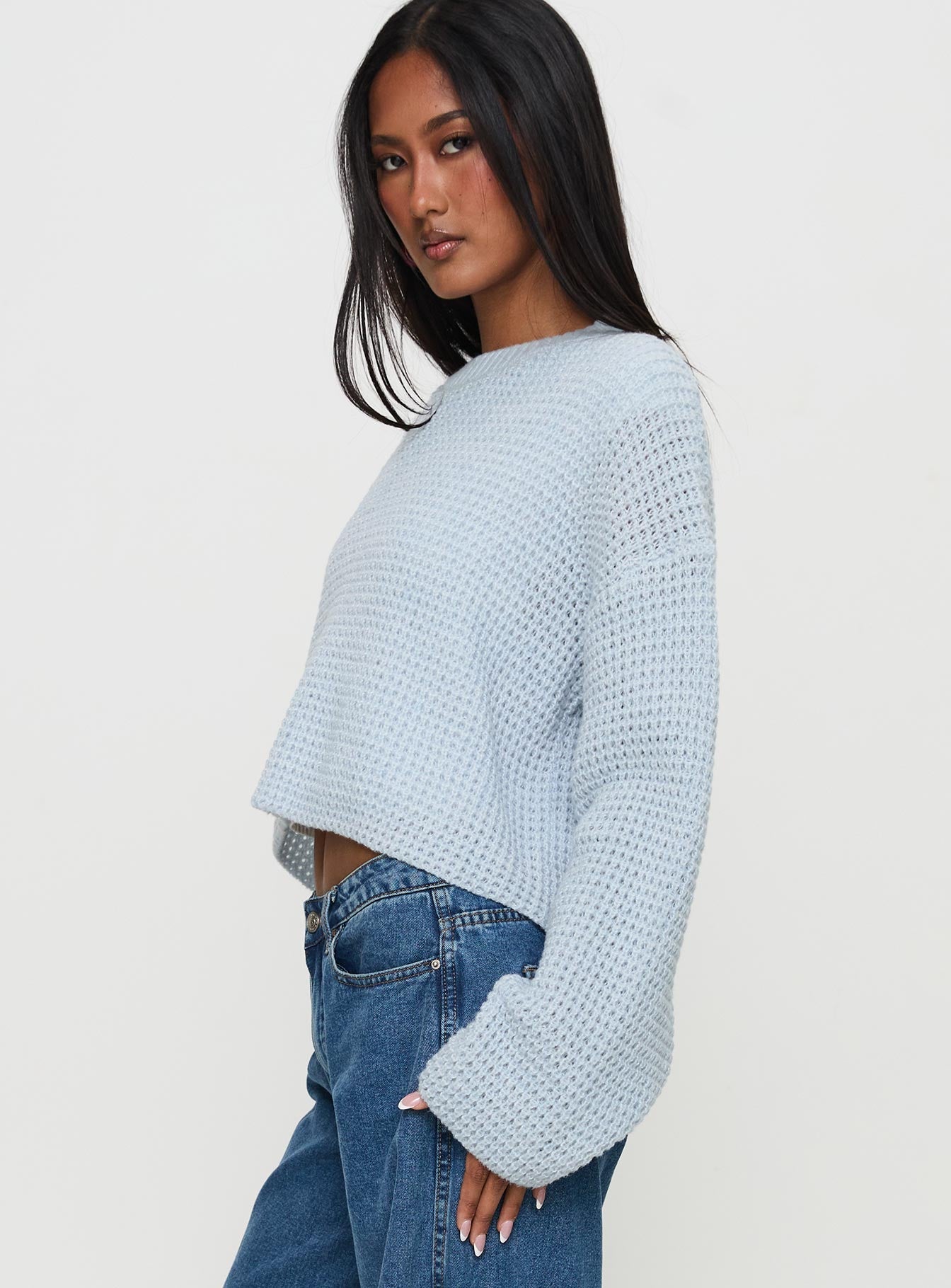Elinda Knit Sweater Blue