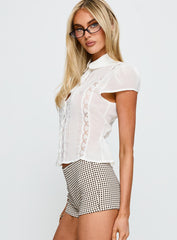 Loisee Blouse Top Cream