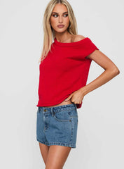Dreamful Low Rise Mini Denim Shorts Light Wash