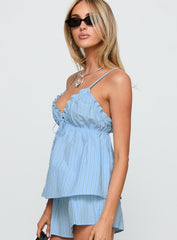 Abigayle Top Blue Stripe