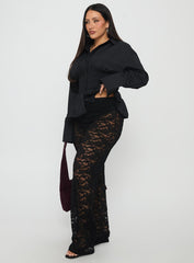 Peru Lace Pants Black Curve
