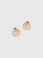 Ameleah Spiral Earrings Gold