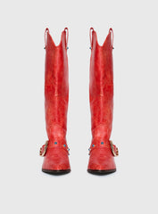 Rhode Cowboy Boots Red