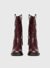 Cypress Western Boots Burgundy