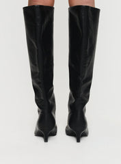 Flaura Knee High Boots Black