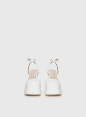 Alto Platform Heels Matte White