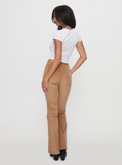 Troubadour Low Waist Jeans Tan