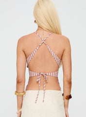 Candid Top Red Stripe