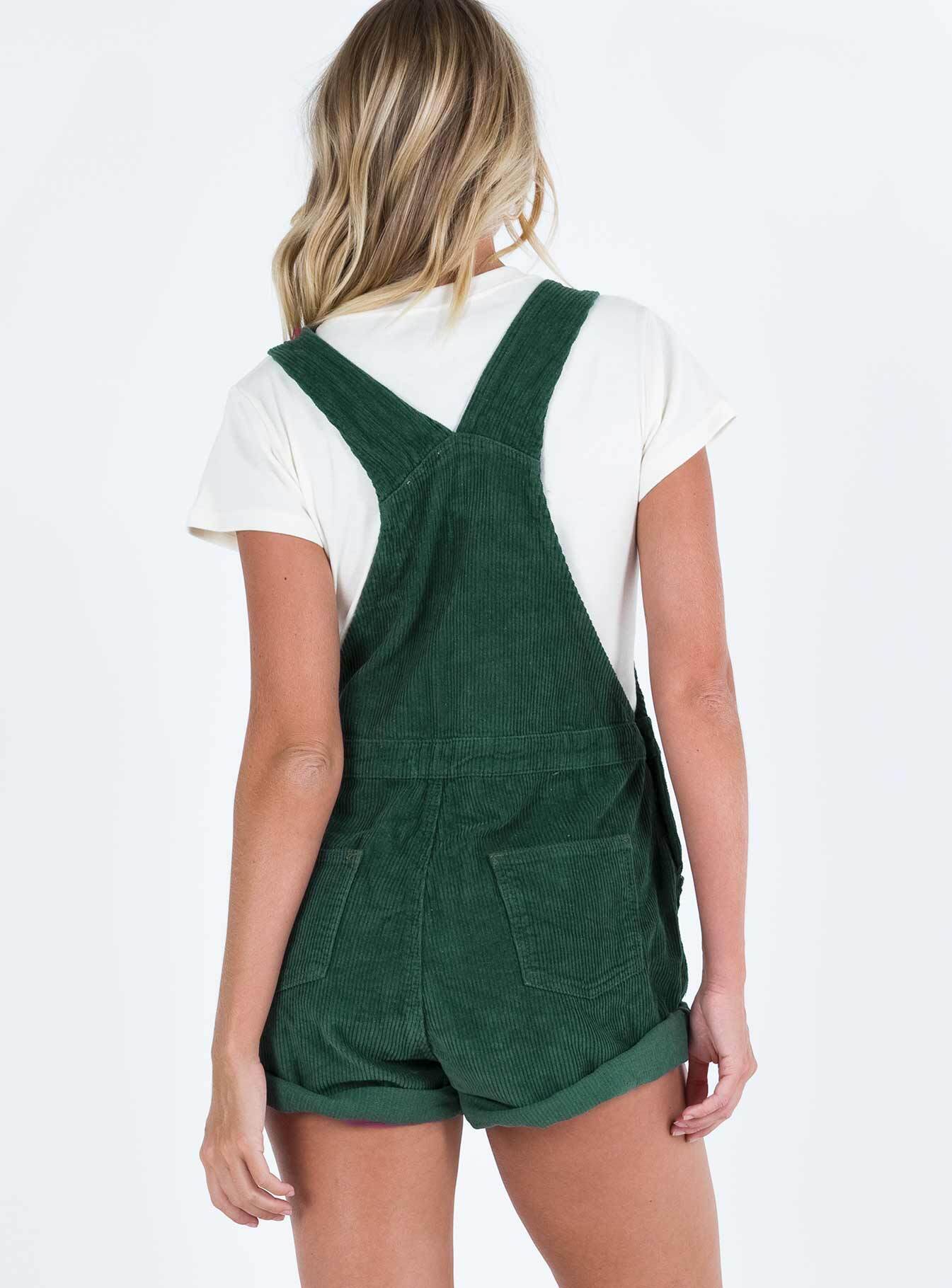 Kacey Short Overalls Khaki Tall