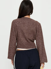 Dawsen Button Down Cardigan Brown