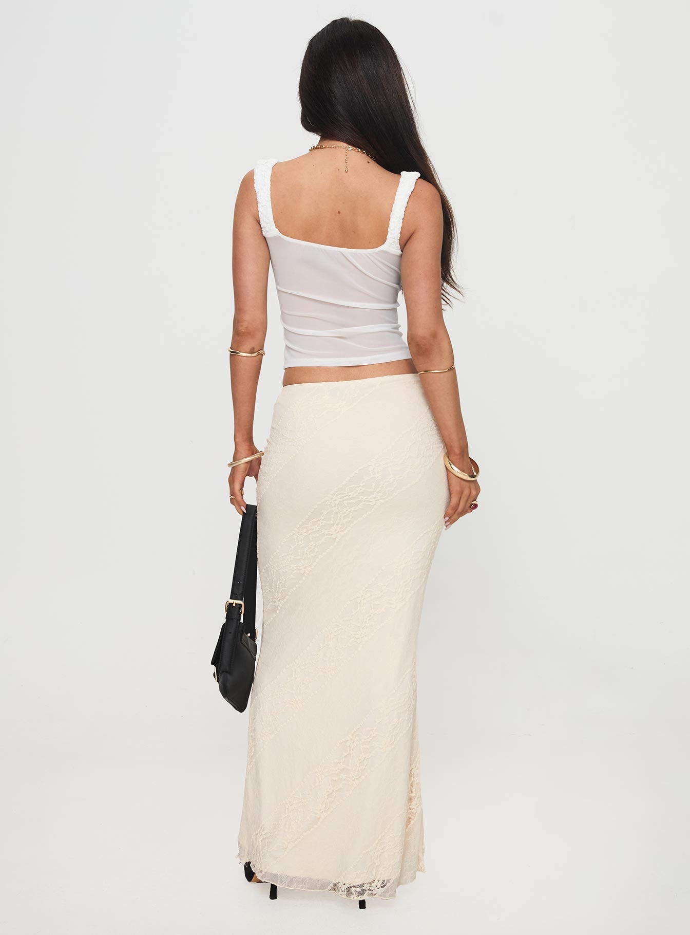 Gazet Maxi Skirt Cream