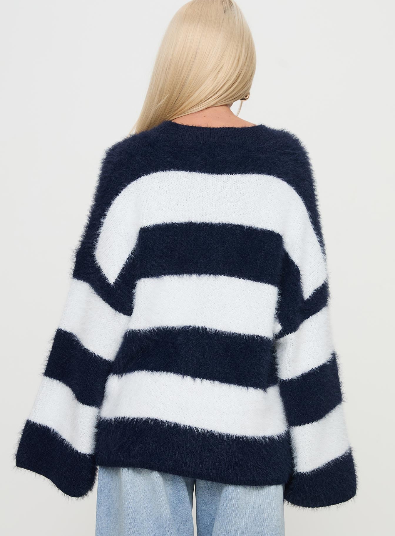 Nerina Knit Sweater Blue / White Stripe