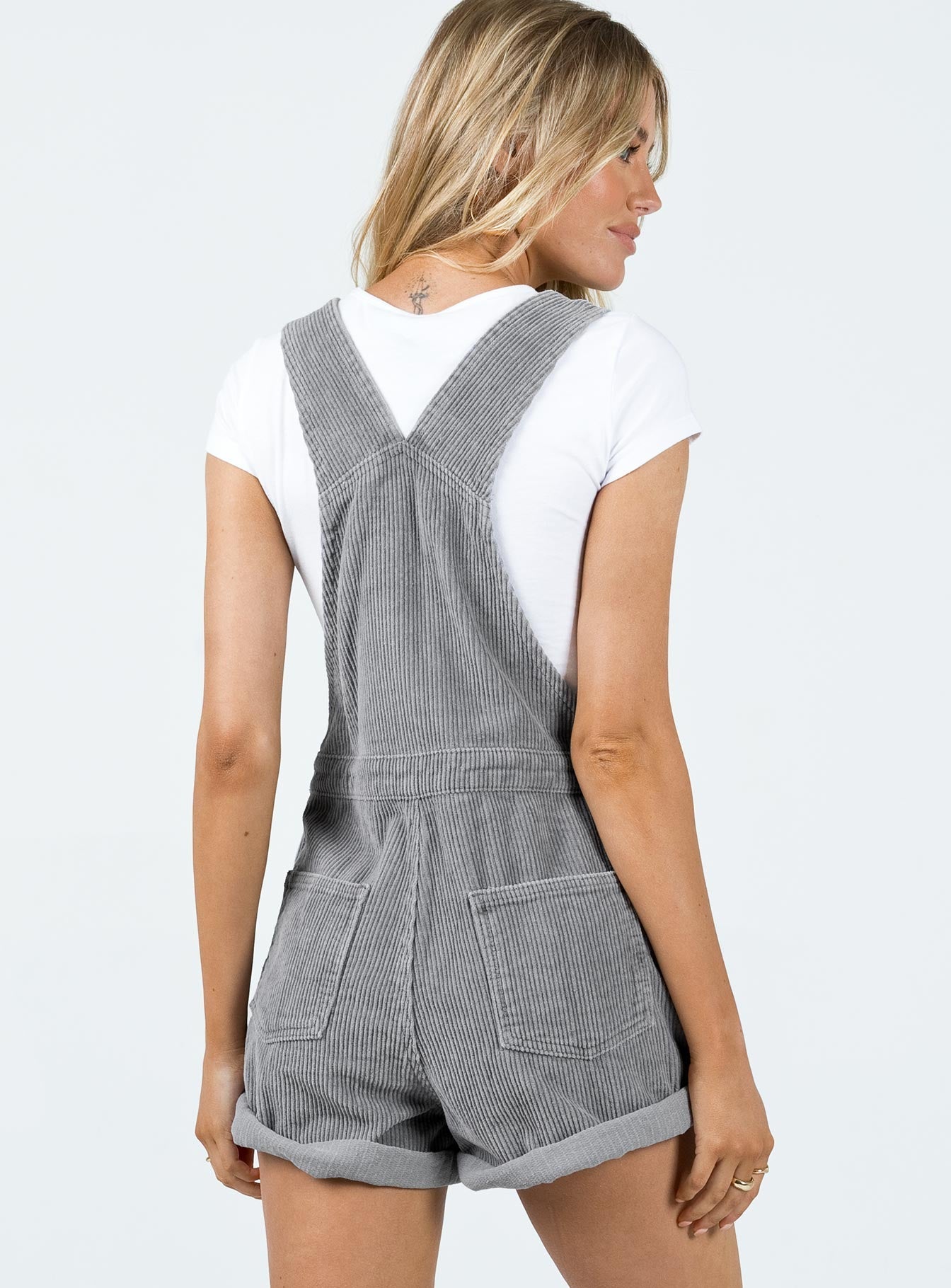 Kacey Short Overalls Grey