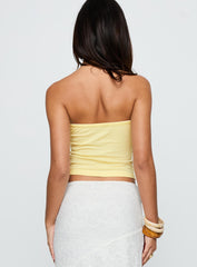 Sorrento Italy Strapless Top Yellow
