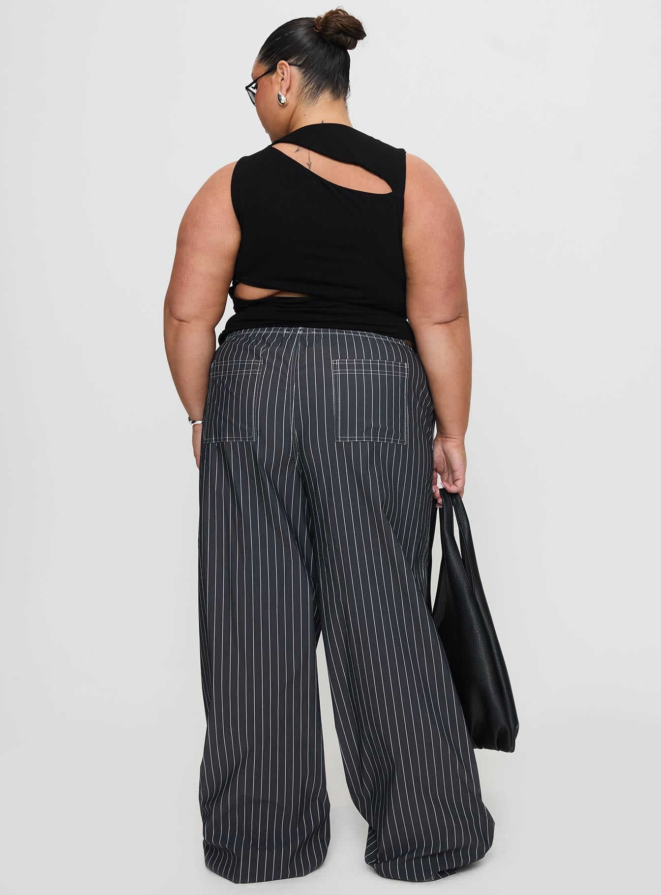 Terrance Baggy Pant Grey Stripe