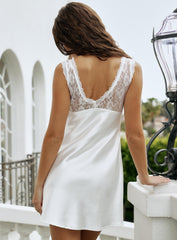 Affaire Lace Mini Dress White