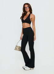 Energize Active Invisible Scrunch Flare Leggings Black