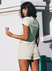 Blooming Orchids Graphic Top Cream