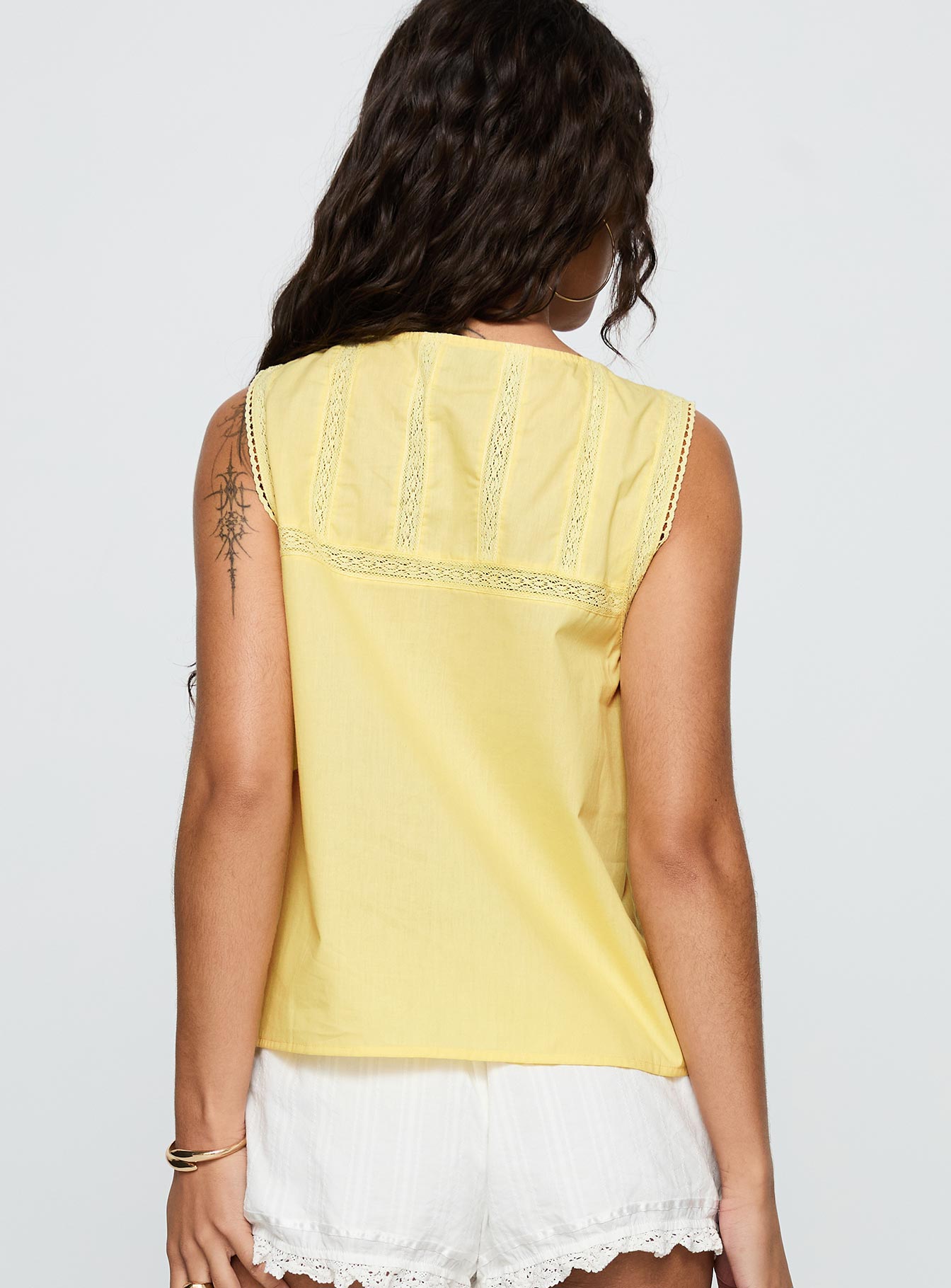 Angourie Blouse Top Lemon