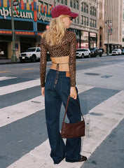 California King Mid Rise Straight Leg Jeans Dark Blue